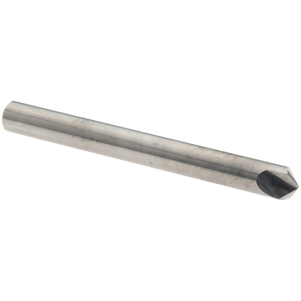 Harvey Tool 47660 Chamfer Mill 1/4" Dia, 1/4" Shank Dia, 120 deg, 2 Flute, Solid Carbide, Single End