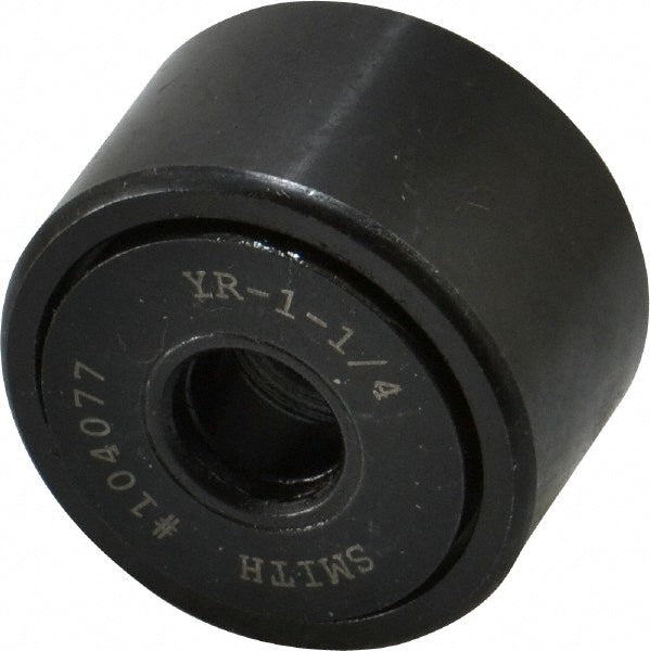 Accurate Bushing YR-1-1/4 Cam Yoke Roller Non-Crowned, 0.375" Bore Dia, 1-1/4" Roller Dia, 0.75" Roller Width, Needle Roller Bearing