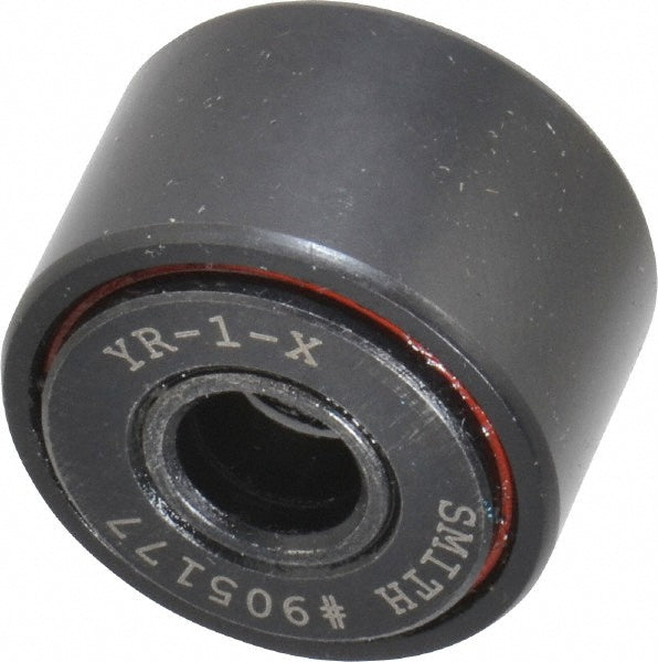 Accurate Bushing YR-1-X Cam Yoke Roller Non-Crowned, 0.3125" Bore Dia, 1" Roller Dia, 0.625" Roller Width, Needle Roller Bearing