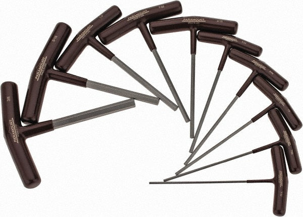 Paramount PAR35238 10 Piece T-Handle Hex Key Set