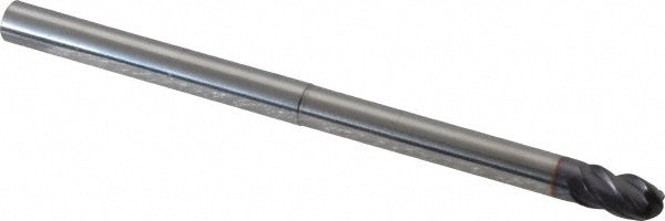 Seco 17002079 Ball End Mill 1/4" Dia, 3/8" LOC, 4 Flute, Solid Carbide