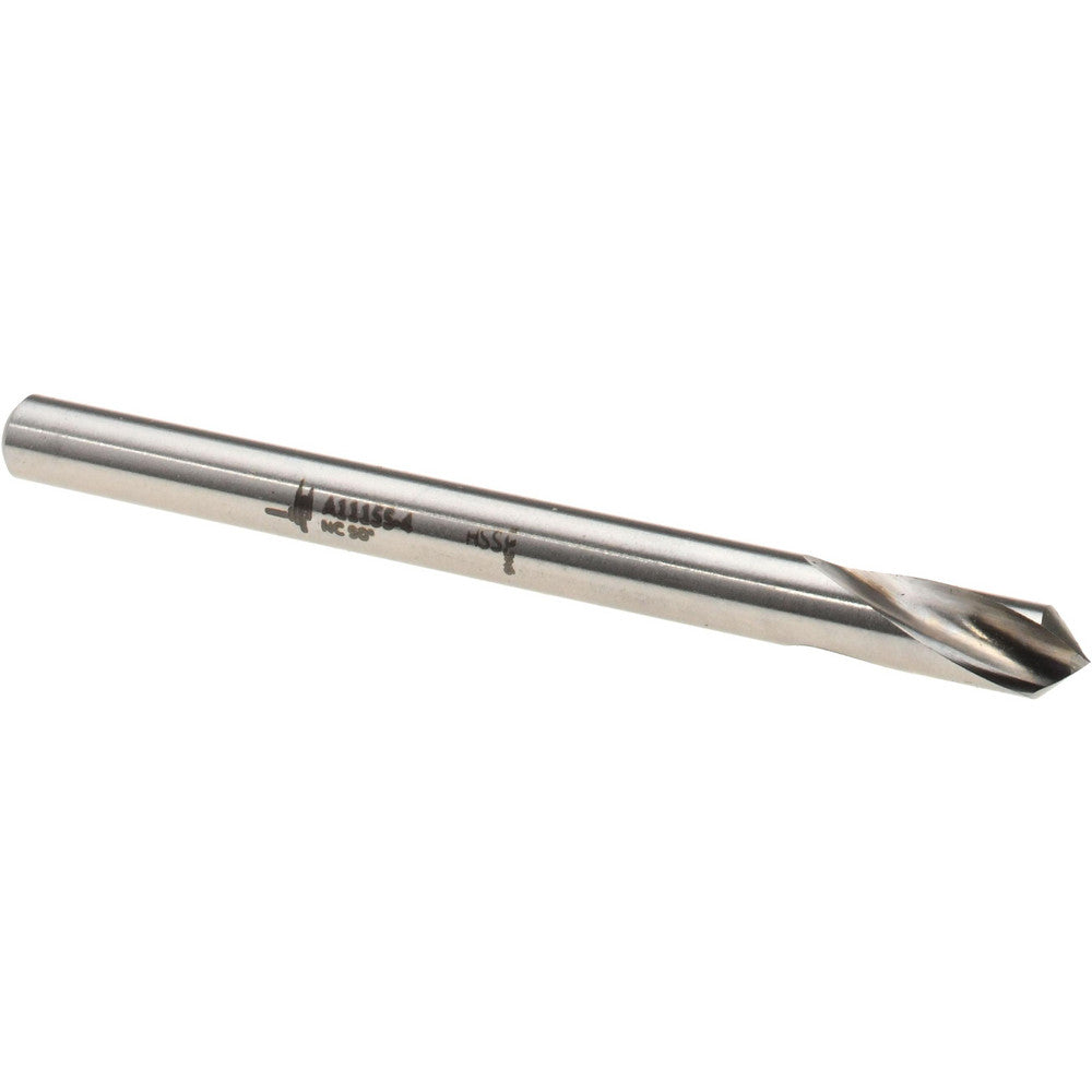 Walter-Titex 5153709 Spotting Drill 4 mm Dia, 90 ° Point, 52 mm OAL, High Speed Steel