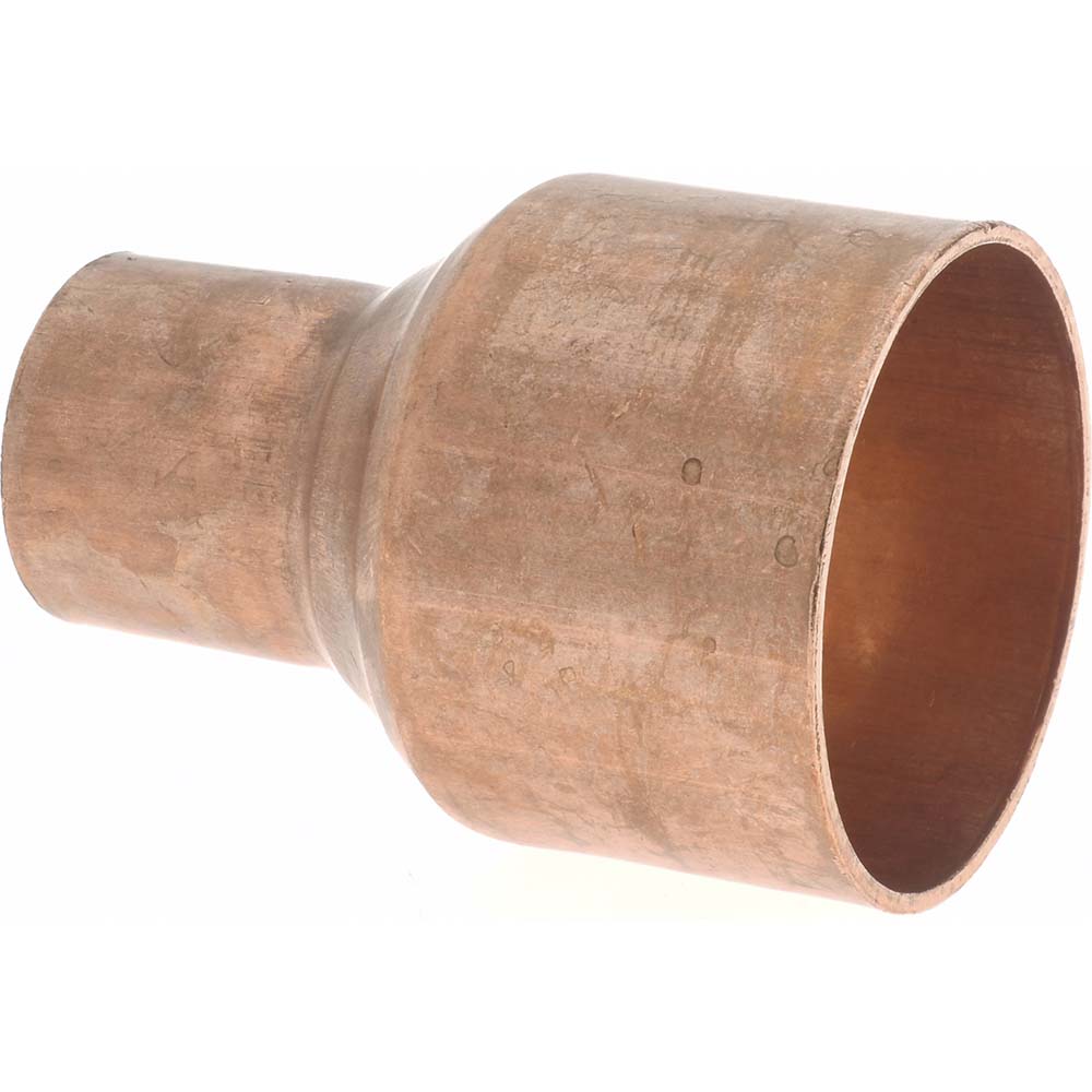 Mueller Industries W 01067 Wrot Copper Pipe Reducer 1-1/2" x 3/4" Fitting, C x C, Solder Joint