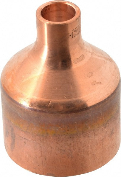 Mueller Industries W 01079 Wrot Copper Pipe Reducer 2" x 1/2" Fitting, C x C, Solder Joint