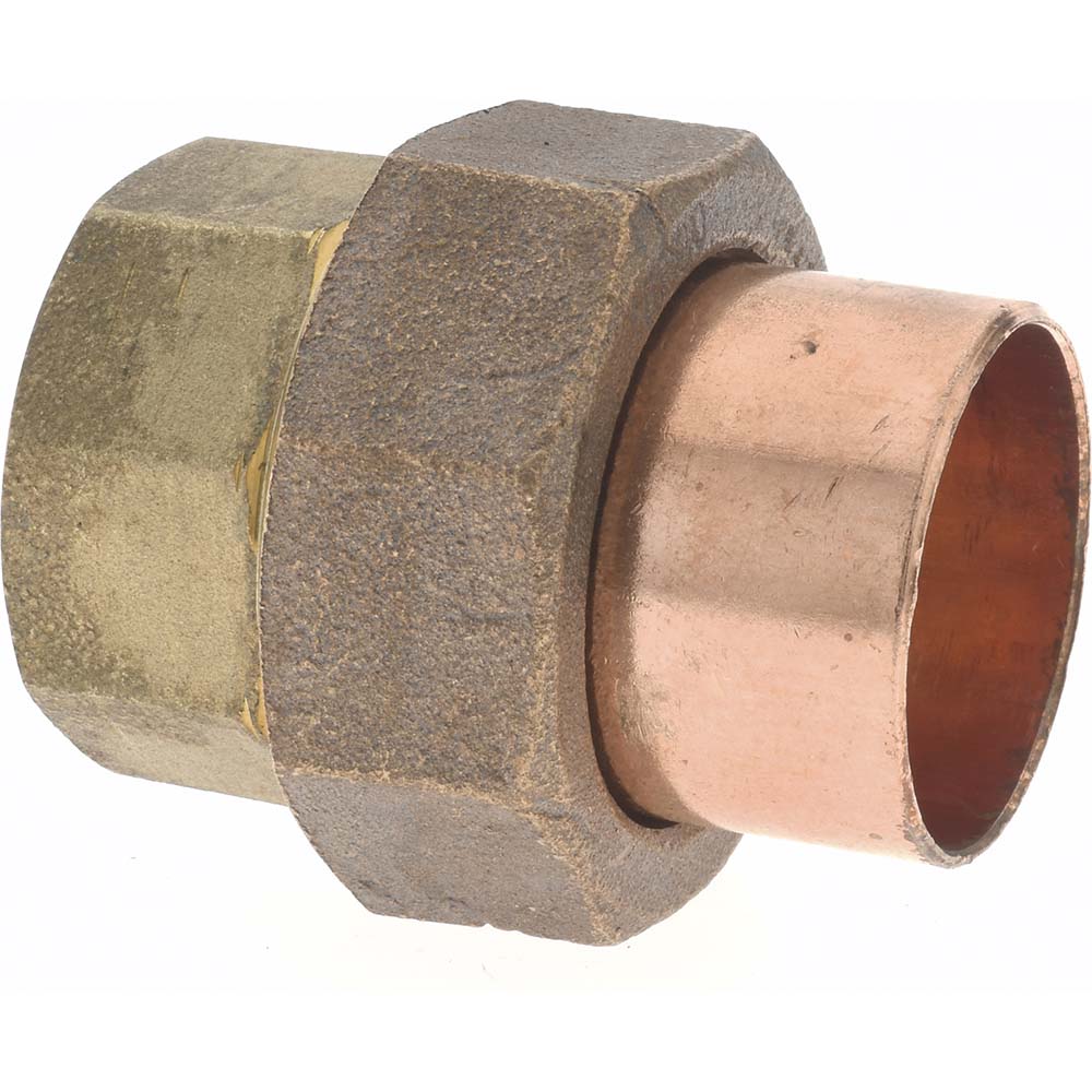 Mueller Industries A 11205NL Wrot Copper Pipe Union 1-1/4" Fitting, C x C, Solder Joint, Lead Free