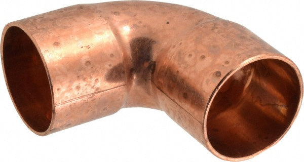Mueller Industries W 02084 Wrot Copper Pipe 90 ° Elbow 1-1/4" Fitting, C x C, Solder Joint