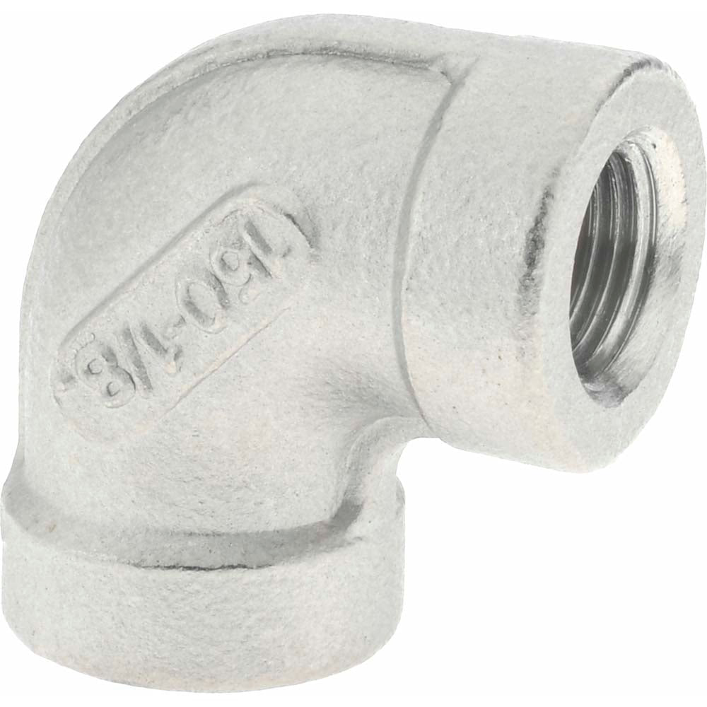 Merit Brass K401-02 Pipe 90 deg Elbow 1/8", 304 Stainless Steel