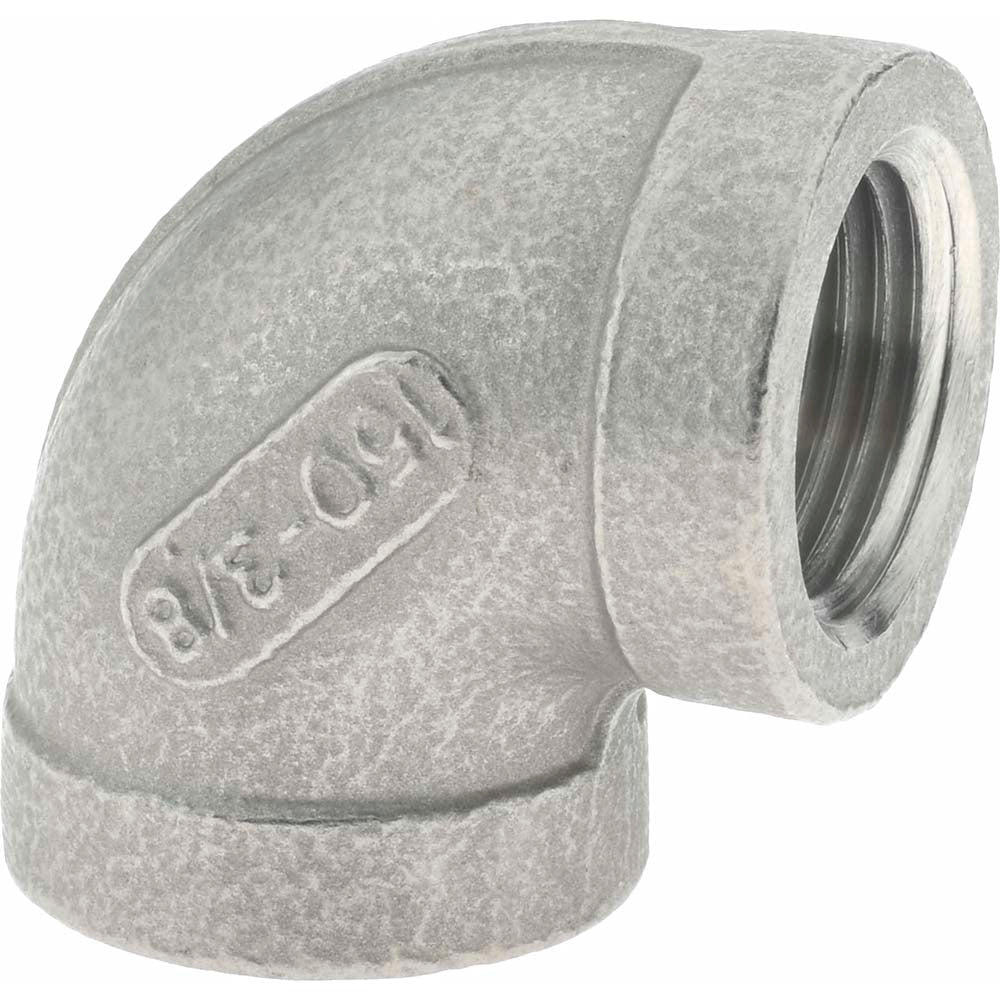 Merit Brass K401-06 Pipe 90 deg Elbow 3/8", 304 Stainless Steel