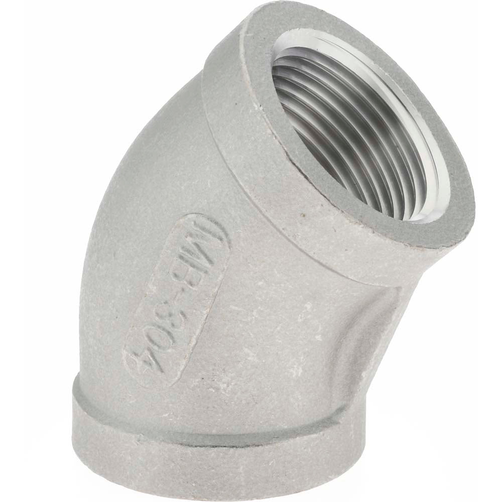 Merit Brass K402-12 Pipe 45 deg Elbow 3/4", 304 Stainless Steel