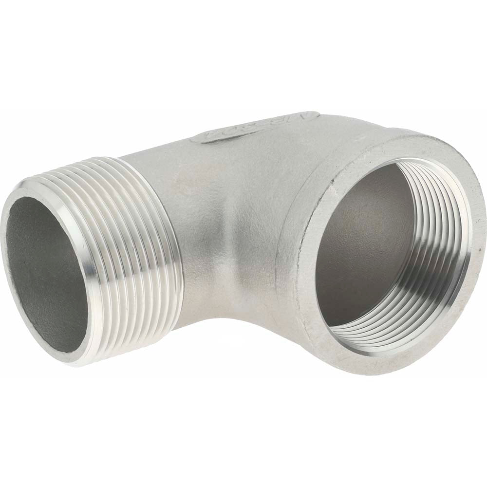 Merit Brass K403-24 Pipe 90 deg Street Elbow 1-1/2", 304 Stainless Steel