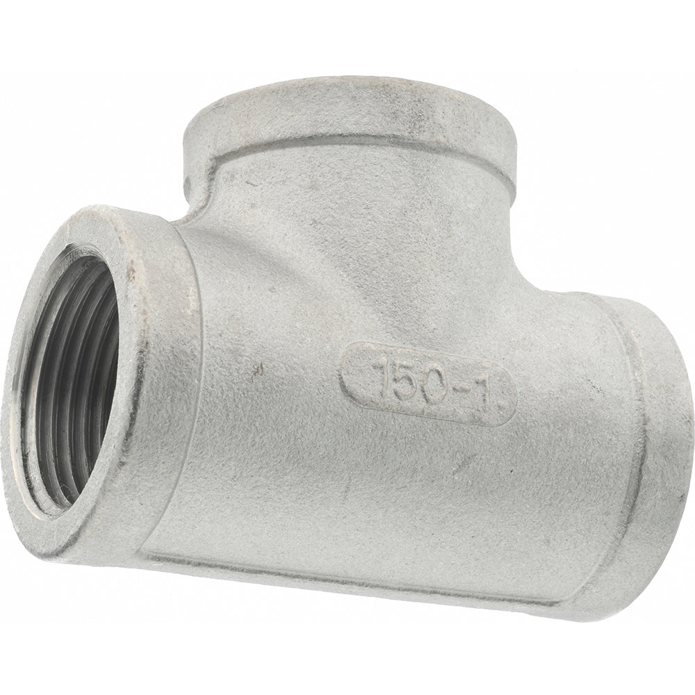 Merit Brass K406-16 Pipe Tee 1", 304 Stainless Steel