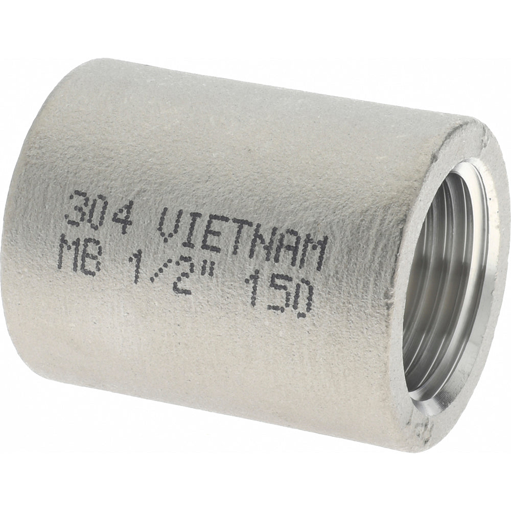 Merit Brass K411-08 Pipe Coupling 1/2", 304 Stainless Steel