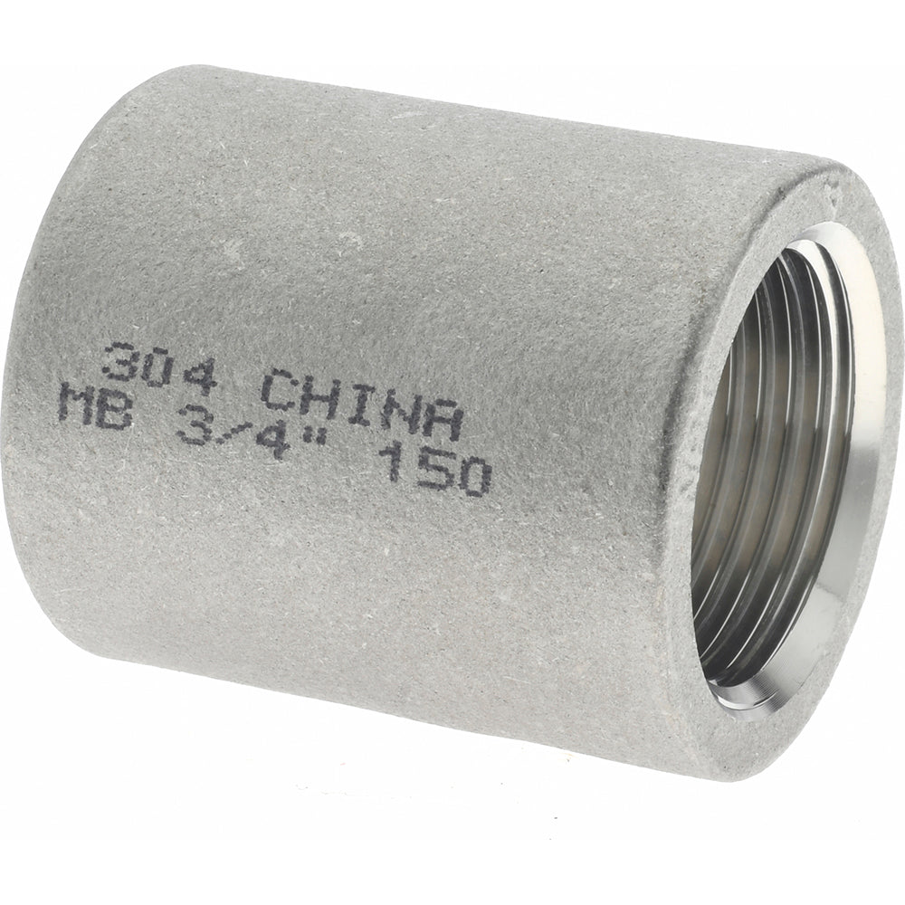 Merit Brass K411-12 Pipe Coupling 3/4", 304 Stainless Steel