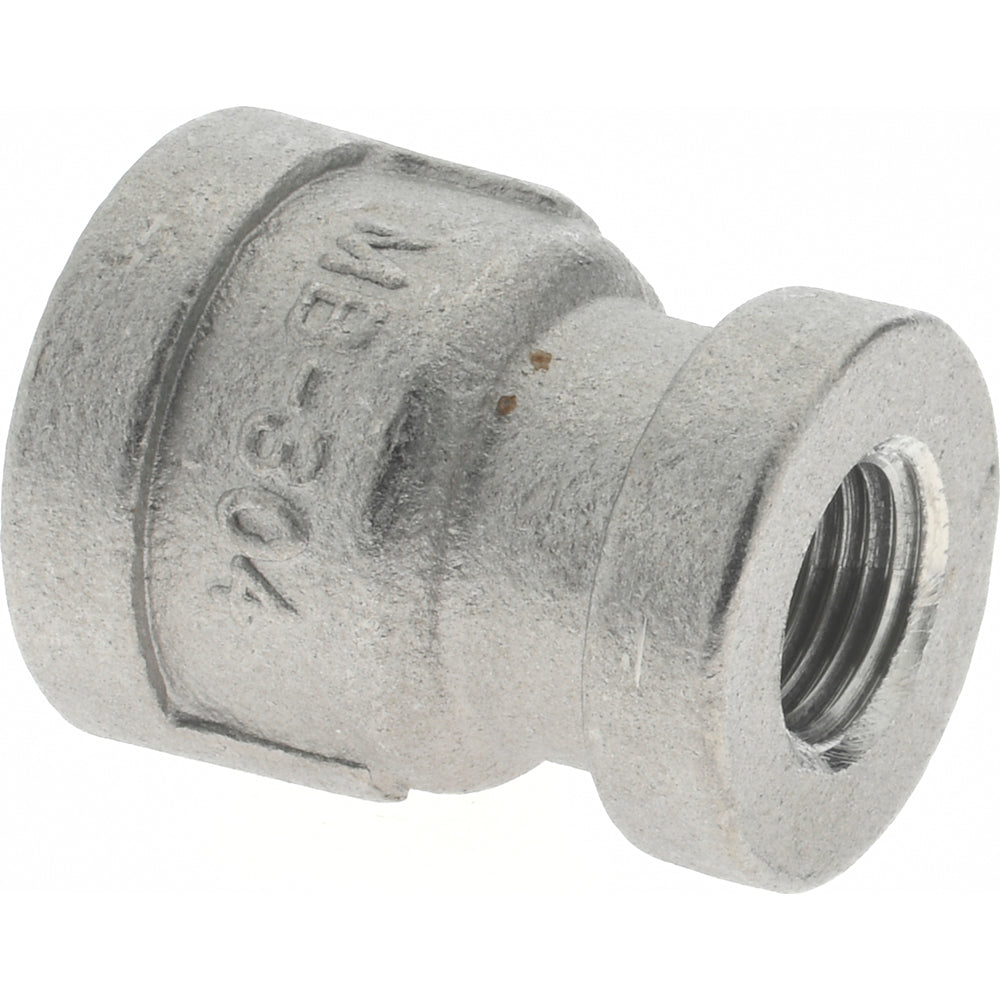 Merit Brass K412-0402 Pipe Reducer 1/4 x 1/8", 304 Stainless Steel