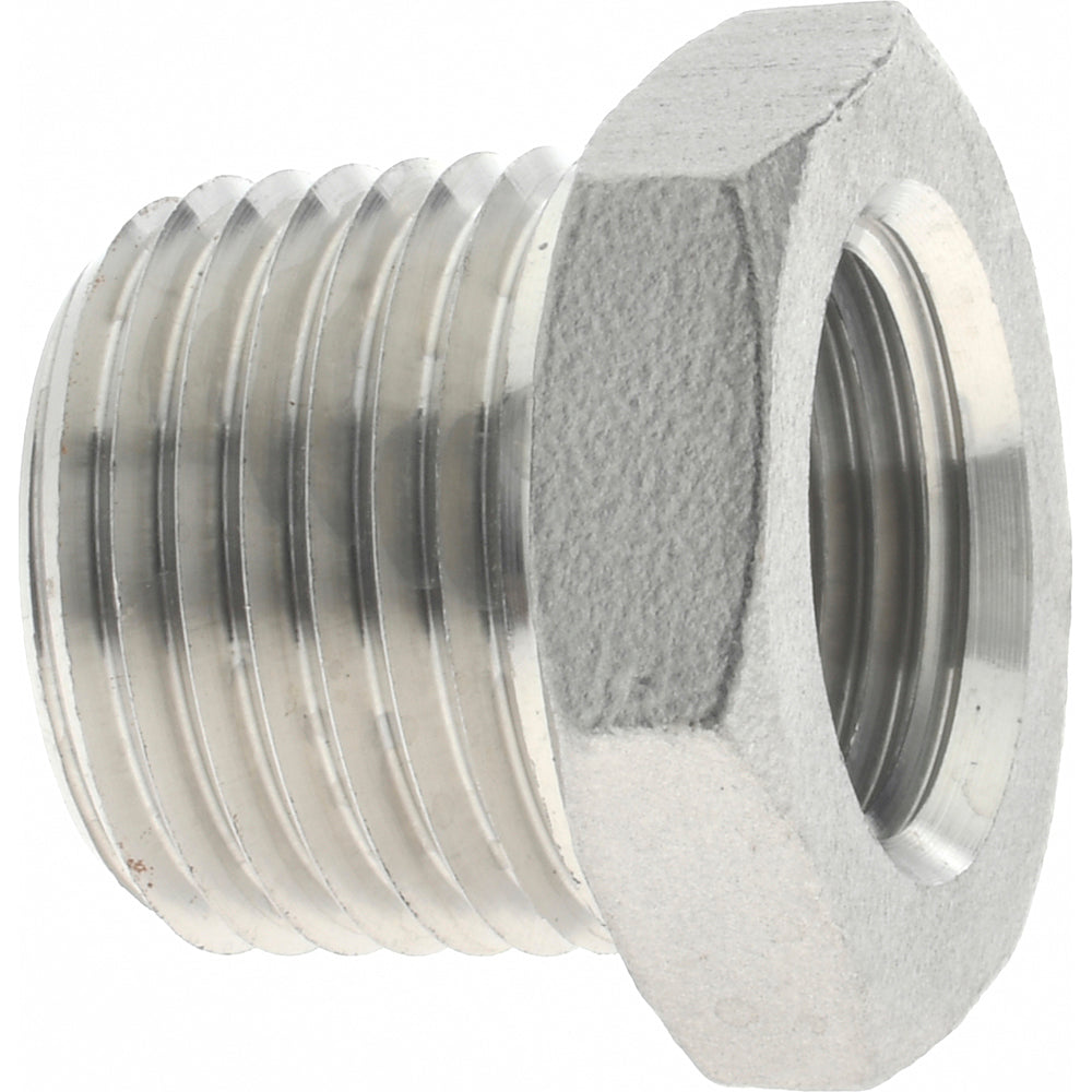 Value Collection 4HB1/2*1/8 Pipe Bushing 1/2 x 3/8" Fitting, 304 Stainless Steel