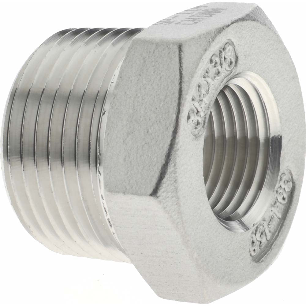 Value Collection 4HB3/4*3/8 Pipe Bushing 3/4 x 3/8" Fitting, 304 Stainless Steel