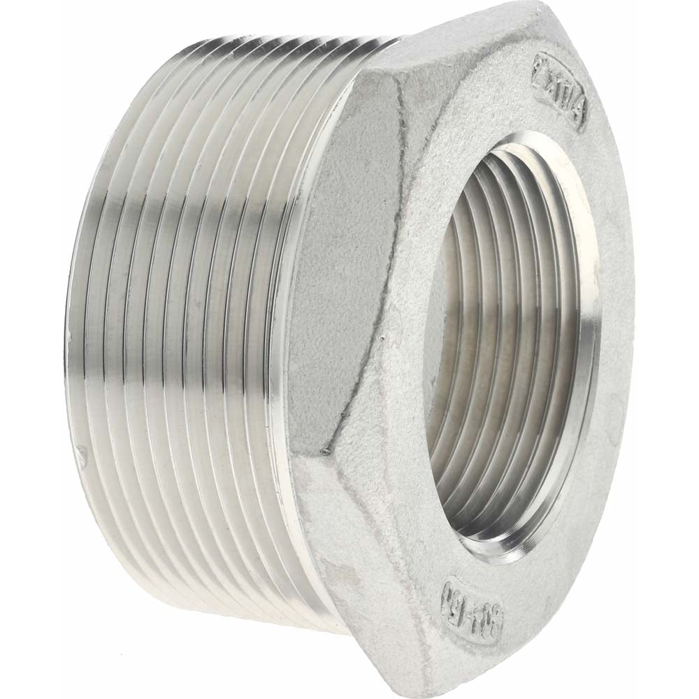 Value Collection 4HB2*11/4 Pipe Bushing 2 x 1-1/4" Fitting, 304 Stainless Steel
