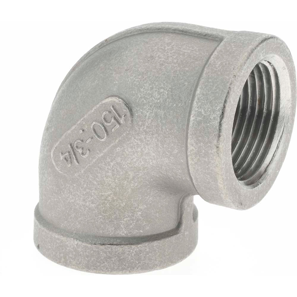 Merit Brass K601-12 Pipe 90 deg Elbow 3/4", 316 Stainless Steel