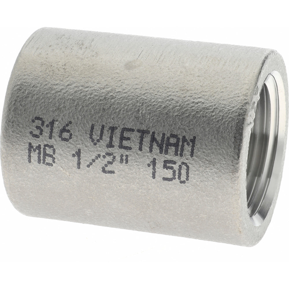 Merit Brass K611-08 Pipe Coupling 1/2", 316 Stainless Steel
