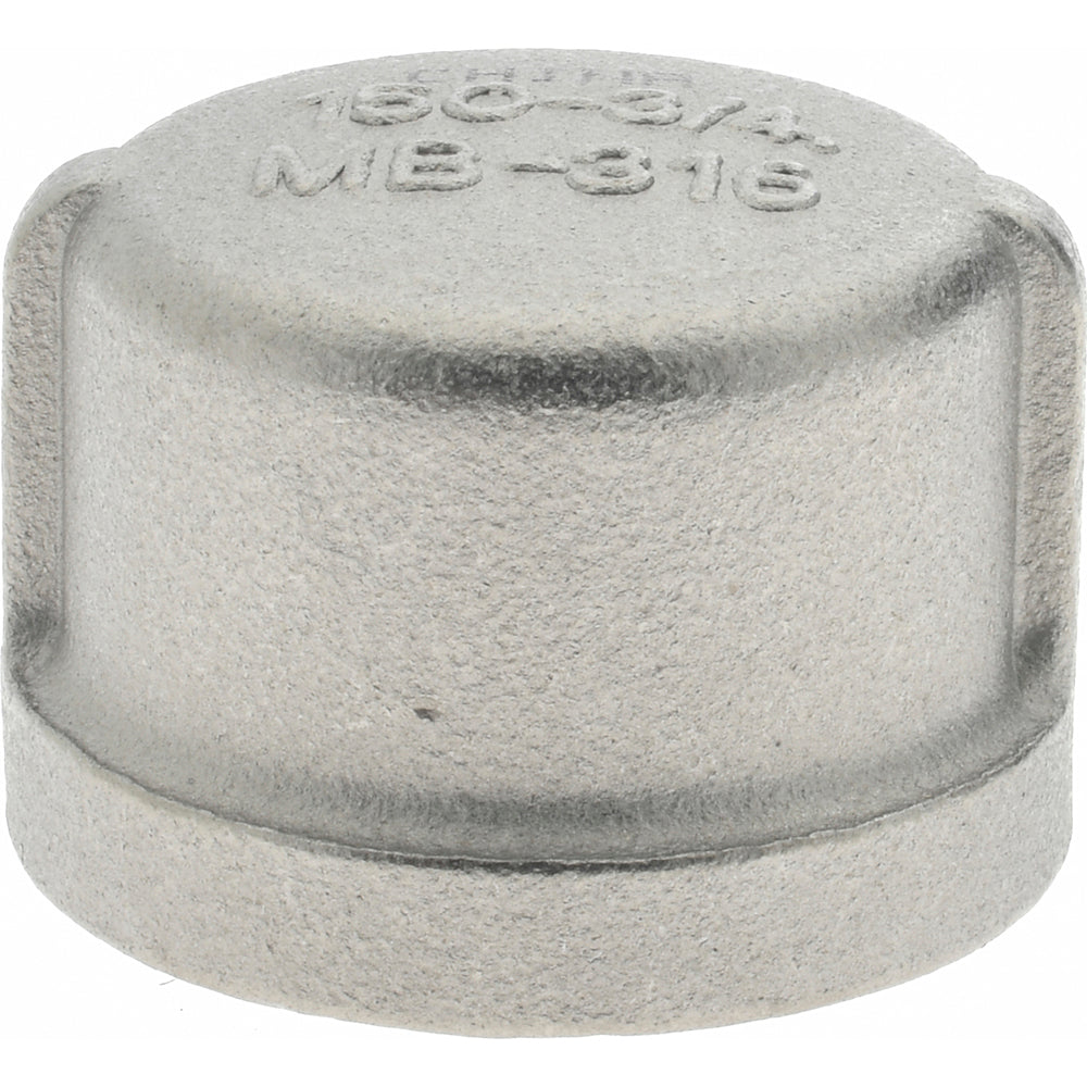Merit Brass K616-12 Pipe End Cap 3/4", 316 Stainless Steel