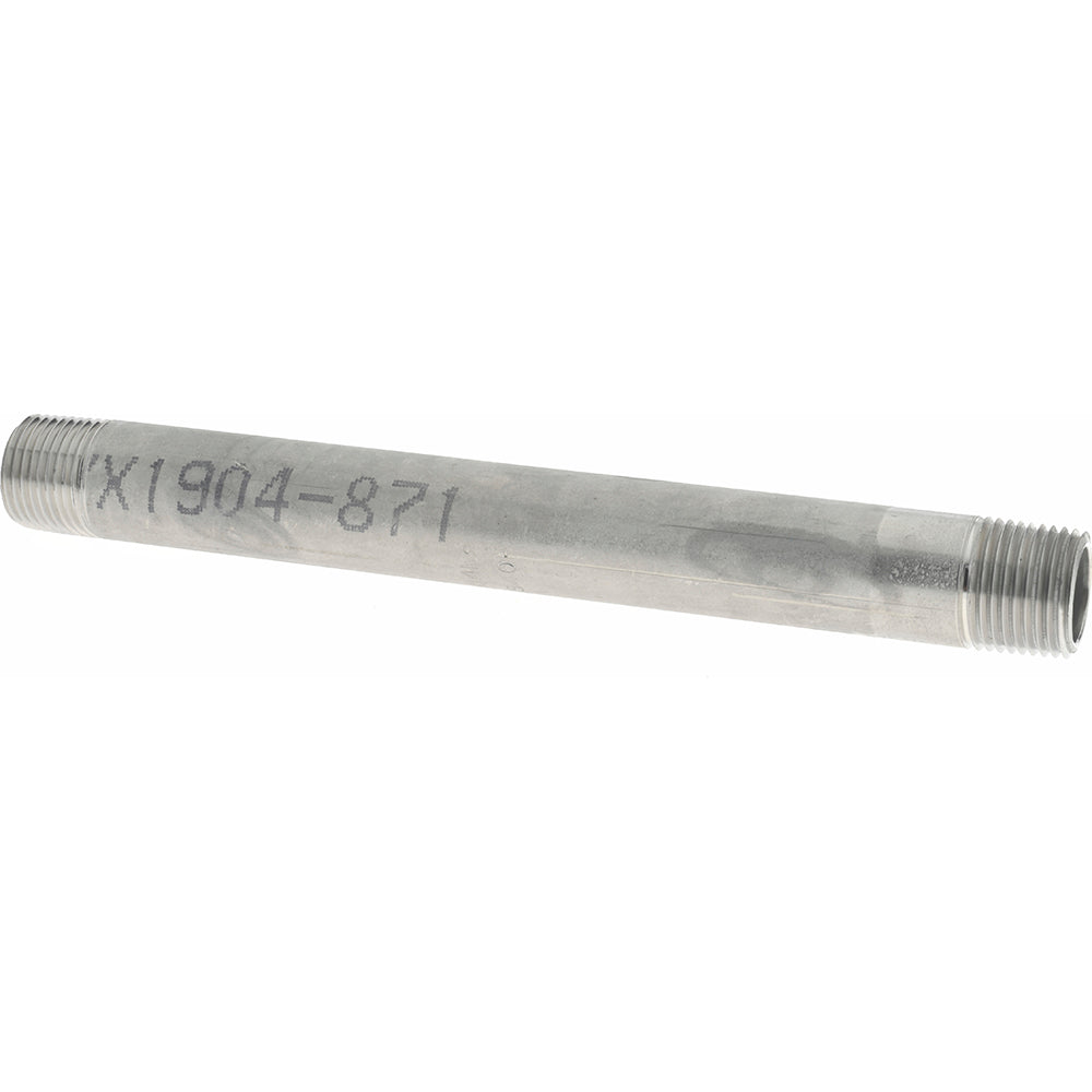 Merit Brass 4006-600 Stainless Steel Pipe Nipple 3/8" Pipe, Grade 304 & 304L