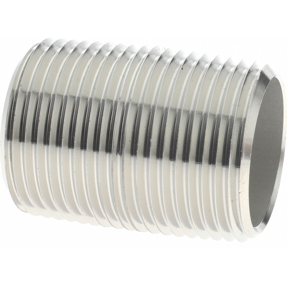 Merit Brass 4012-001 Stainless Steel Pipe Nipple 3/4" Pipe, Grade 304 & 304L