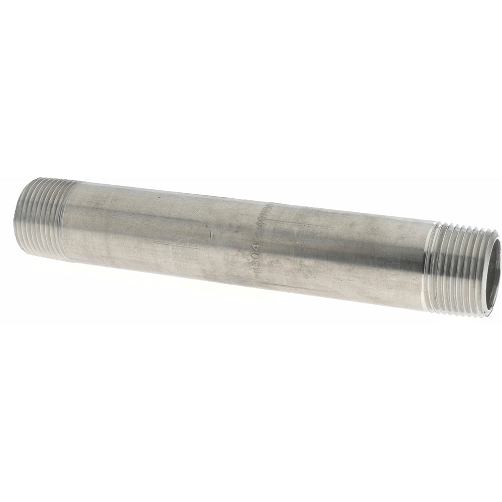Merit Brass 4012-600 Stainless Steel Pipe Nipple 3/4" Pipe, Grade 304 & 304L