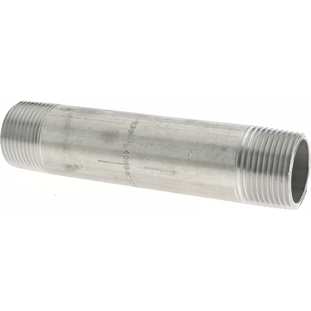 Merit Brass 4016-550 Stainless Steel Pipe Nipple 1" Pipe, Grade 304 & 304L