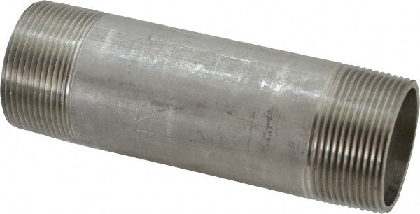 Merit Brass 4024-550 Stainless Steel Pipe Nipple 1-1/2" Pipe, Grade 304 & 304L