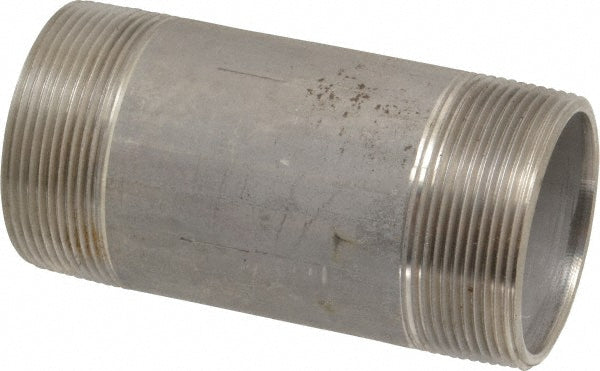 Merit Brass 4032-450 Stainless Steel Pipe Nipple 2" Pipe, Grade 304 & 304L