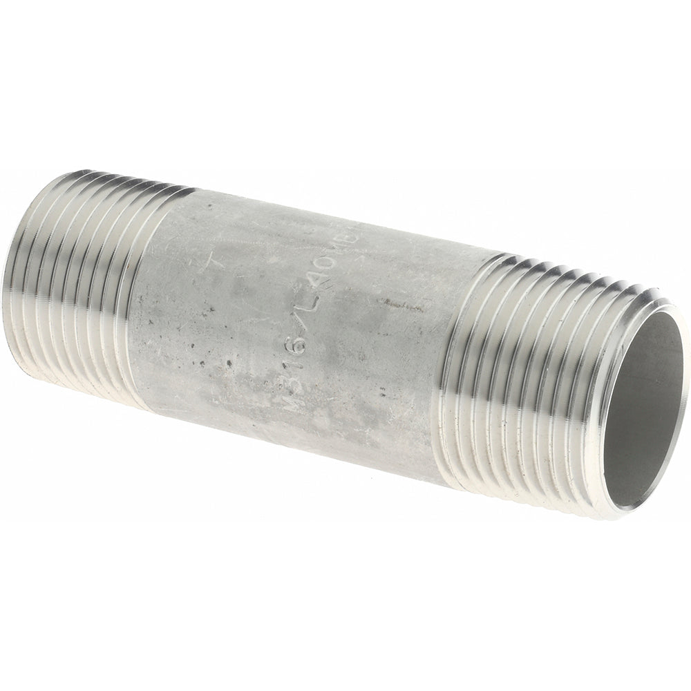 Merit Brass 6012-300 Stainless Steel Pipe Nipple 3/4" Pipe, Grade 316 & 316L