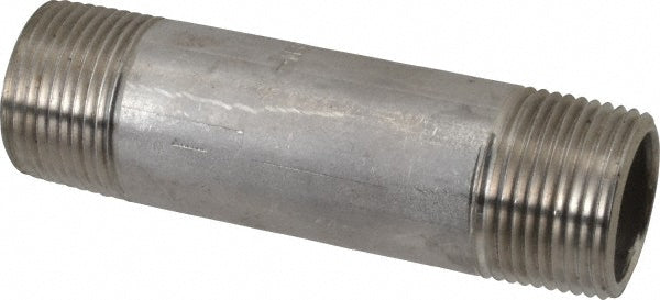 Merit Brass 6012-350 Stainless Steel Pipe Nipple 3/4" Pipe, Grade 316 & 316L