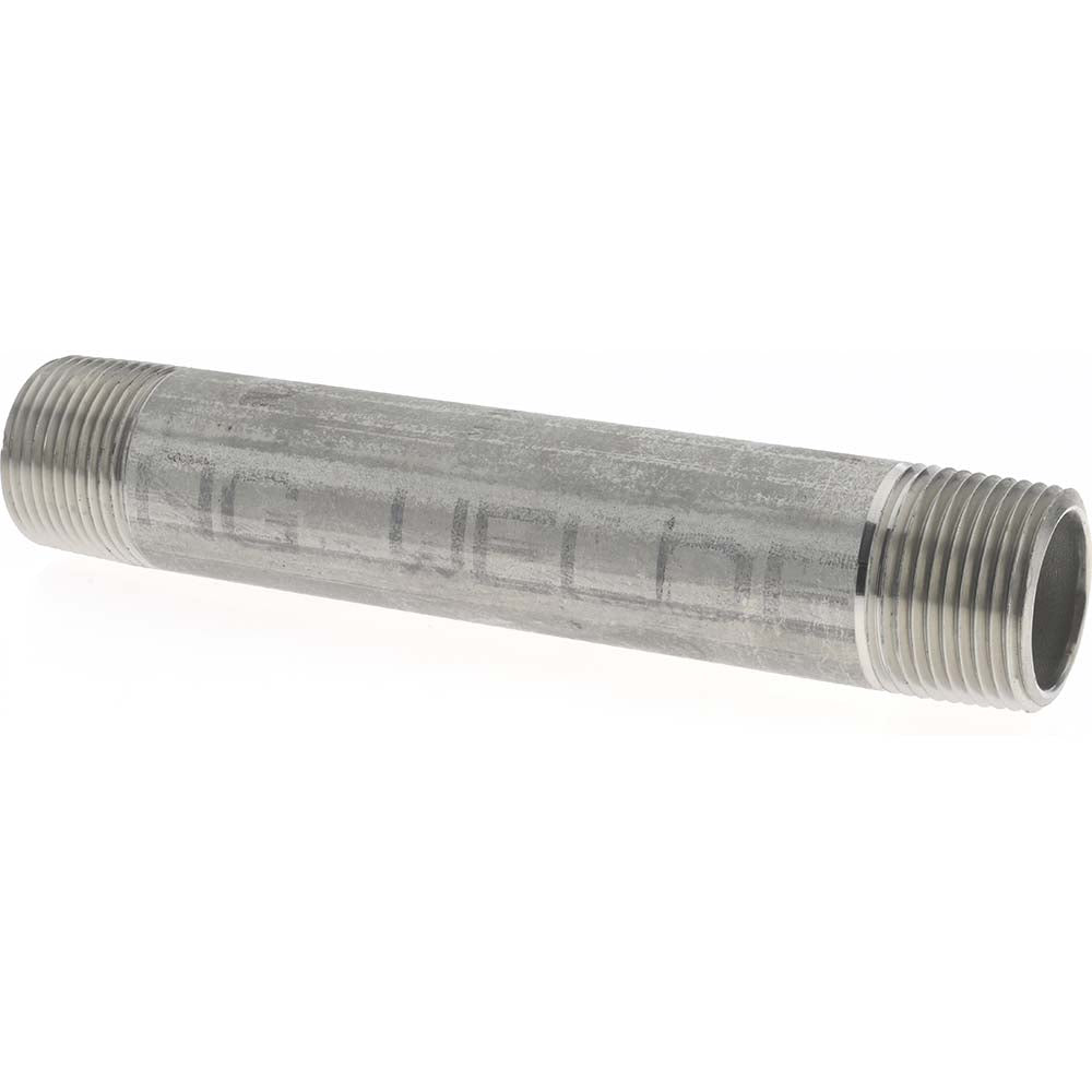 Merit Brass 6012-550 Stainless Steel Pipe Nipple 3/4" Pipe, Grade 316 & 316L