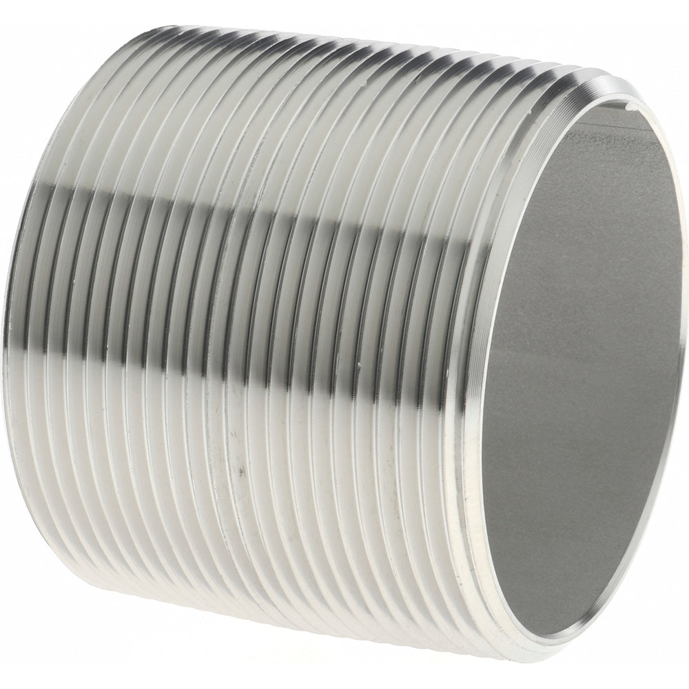 Merit Brass 6032-001 Stainless Steel Pipe Nipple 2" Pipe, Grade 316 & 316L