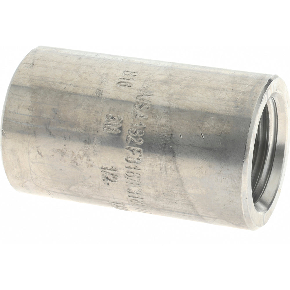 Merit Brass 3611D-08 Pipe Coupling 1/2", 316 & 316L Stainless Steel