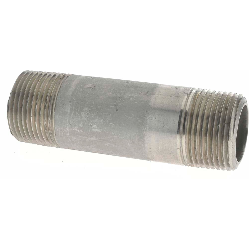 Merit Brass 6516-400 Stainless Steel Pipe Nipple 1" Pipe, Grade 316 & 316L