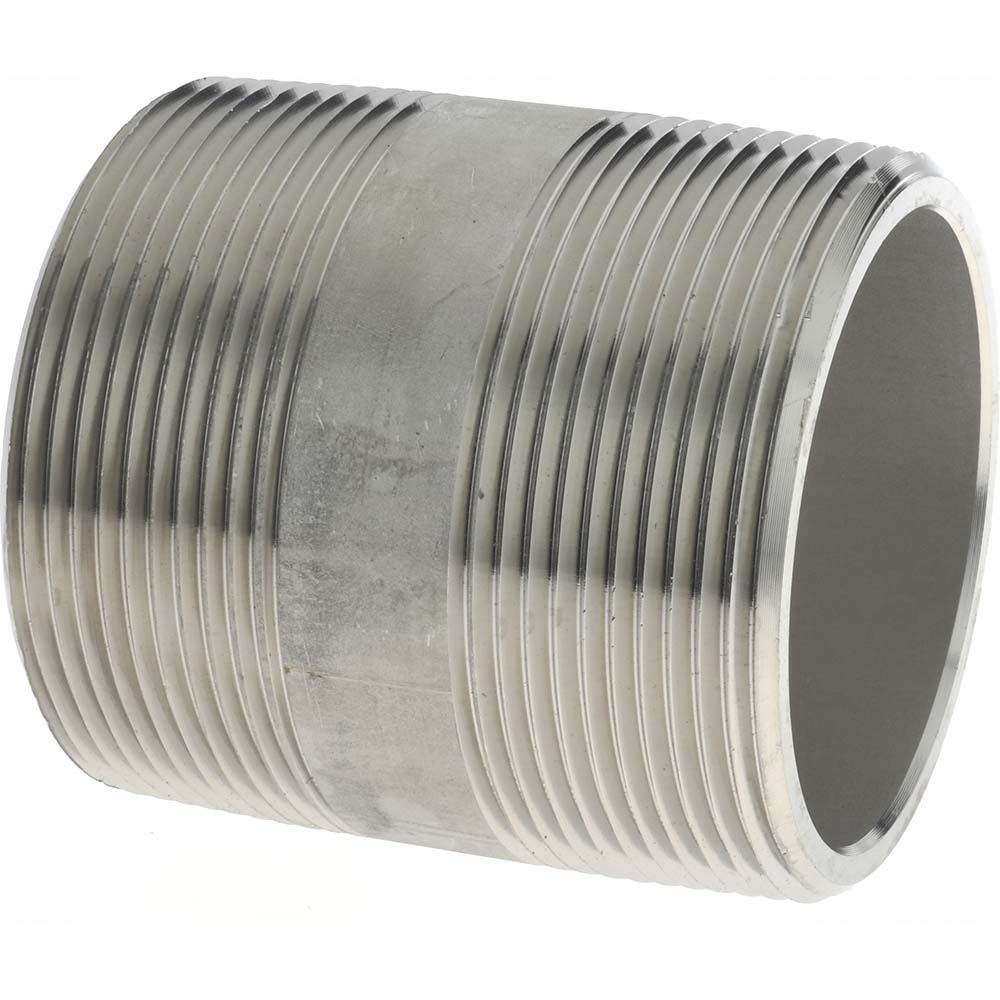 Merit Brass 6532-250 Stainless Steel Pipe Nipple 2" Pipe, Grade 316 & 316L