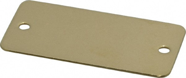 C.H. Hanson 43690 2 Inch Wide, Style 2, Brass Blank Metal Plate