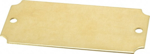 C.H. Hanson 43599 3-1/16 Inch Wide, Style 3, Brass Blank Metal Plate