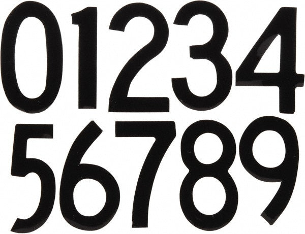 Stranco Incorporated DBV-1-NUM-100 Number & Letter Label "Number Set", 1" High