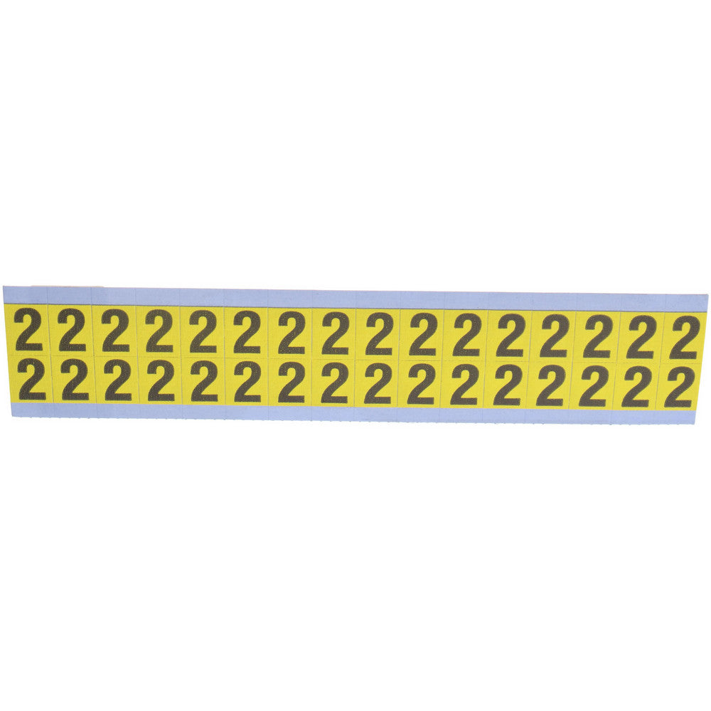 Stranco Incorporated SB3-2 Number & Letter Label "2", Rectangle, 0.5625" Wide