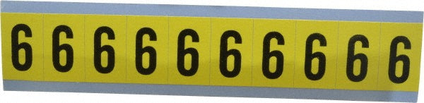 Stranco Incorporated SB4-9 Number & Letter Label "9", Rectangle, 0.875" Wide