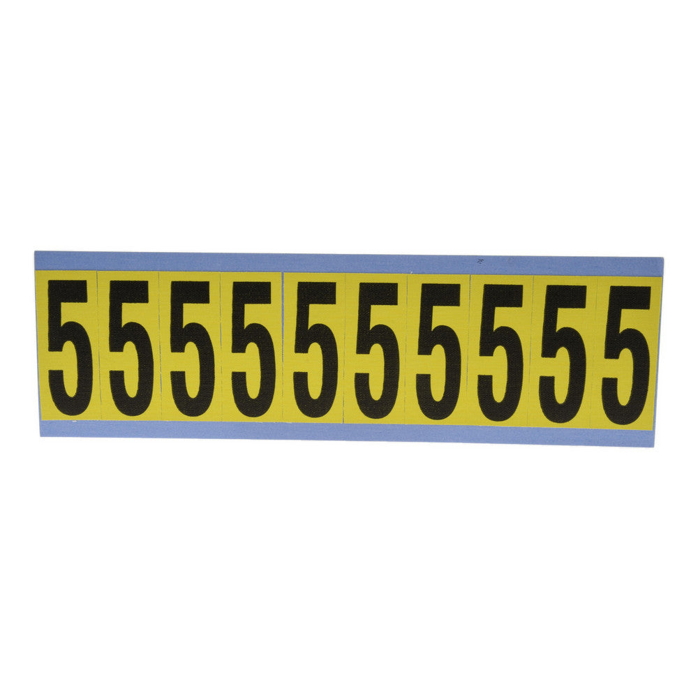 Stranco Incorporated SB5-5 Number & Letter Label "5", Rectangle, 1" Wide