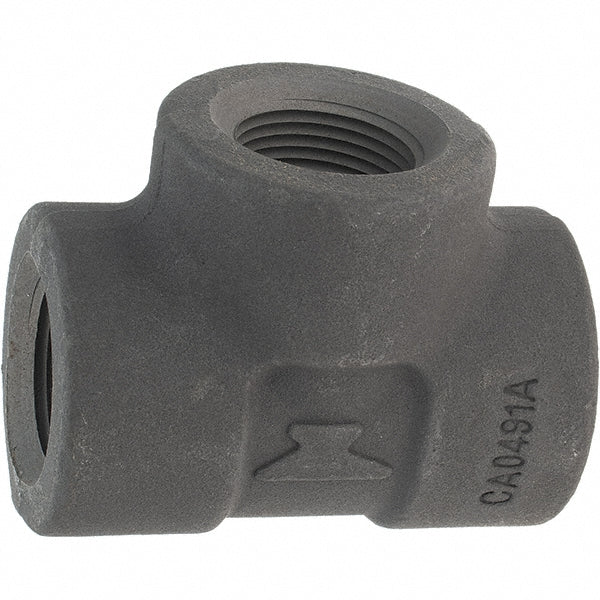 Anvil 0361120009 Black Tee 1", Threaded