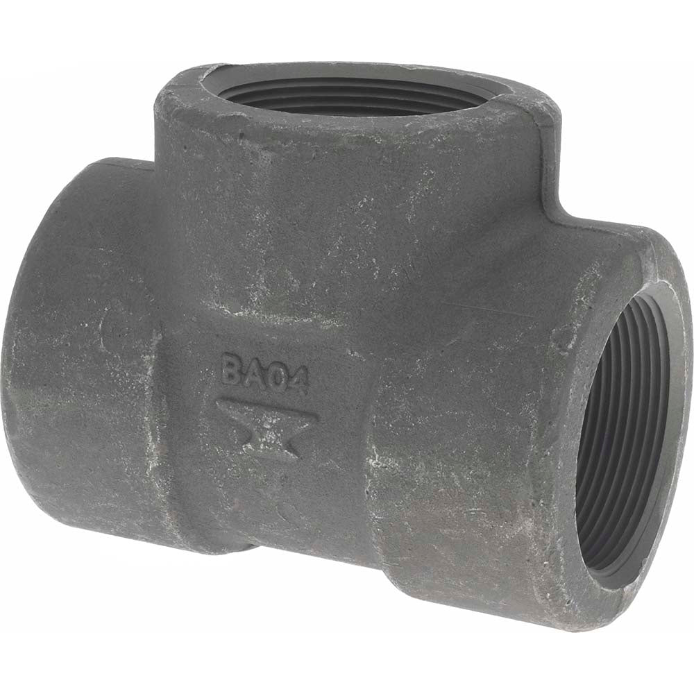 Anvil 0361120603 Black Tee 2", Threaded