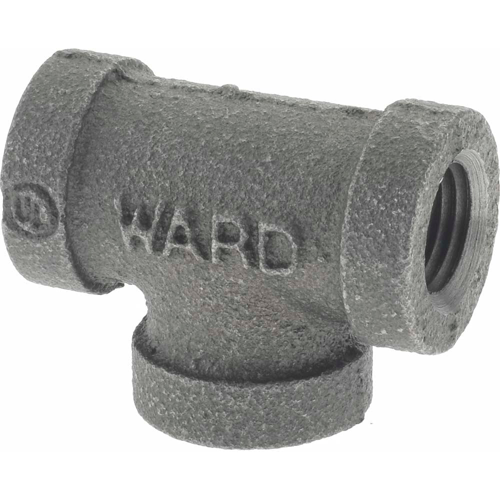 Value Collection B130 8 Black Tee 1/4", Threaded