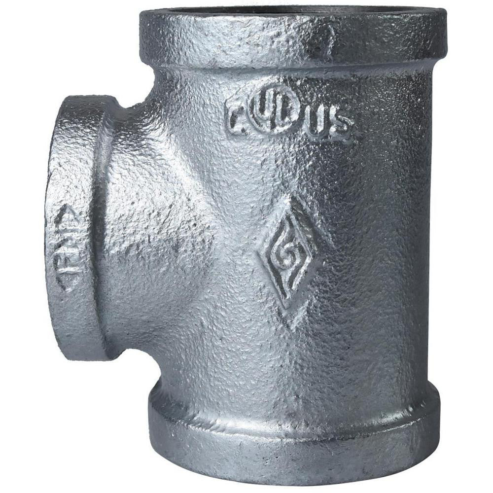 Value Collection MDG130 40-5 1-1/2" Galvanized Malleable Iron Pipe Tee