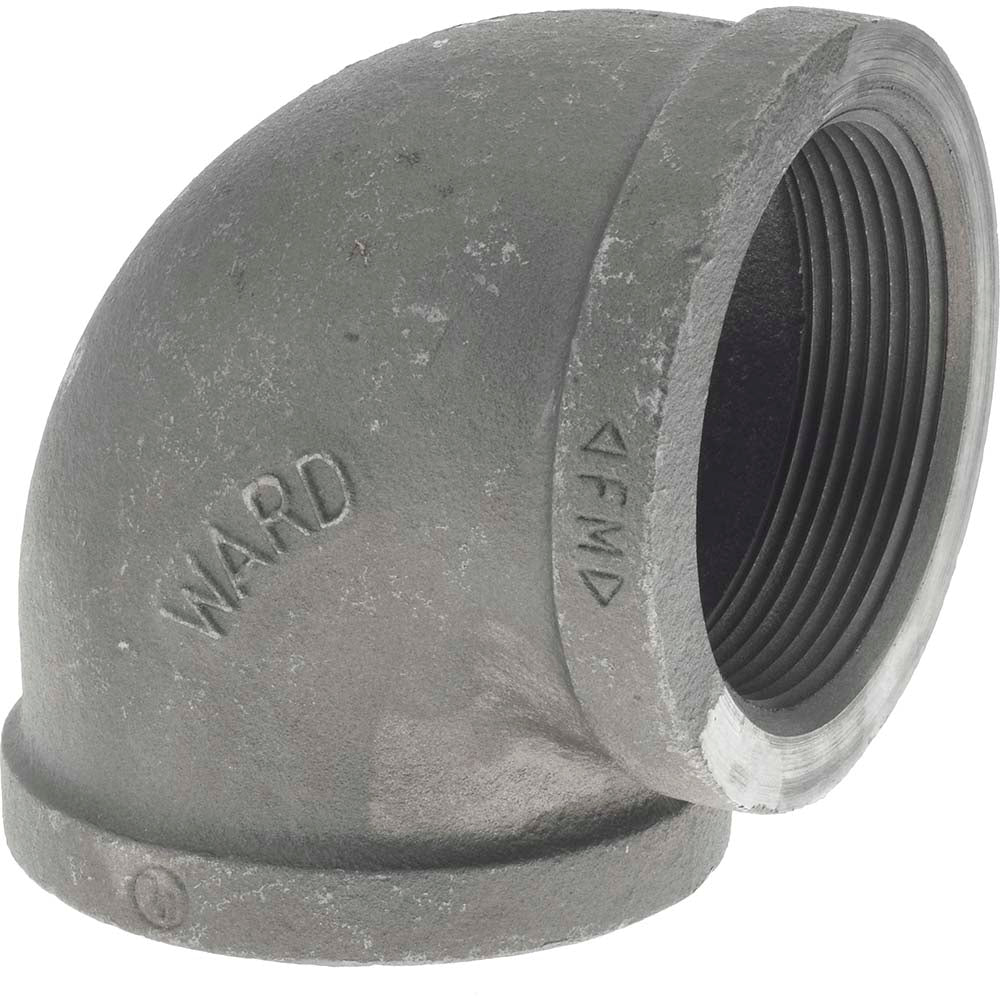 Value Collection B90 80 Black 90 ° Elbow & Reducing Elbow 3", Threaded