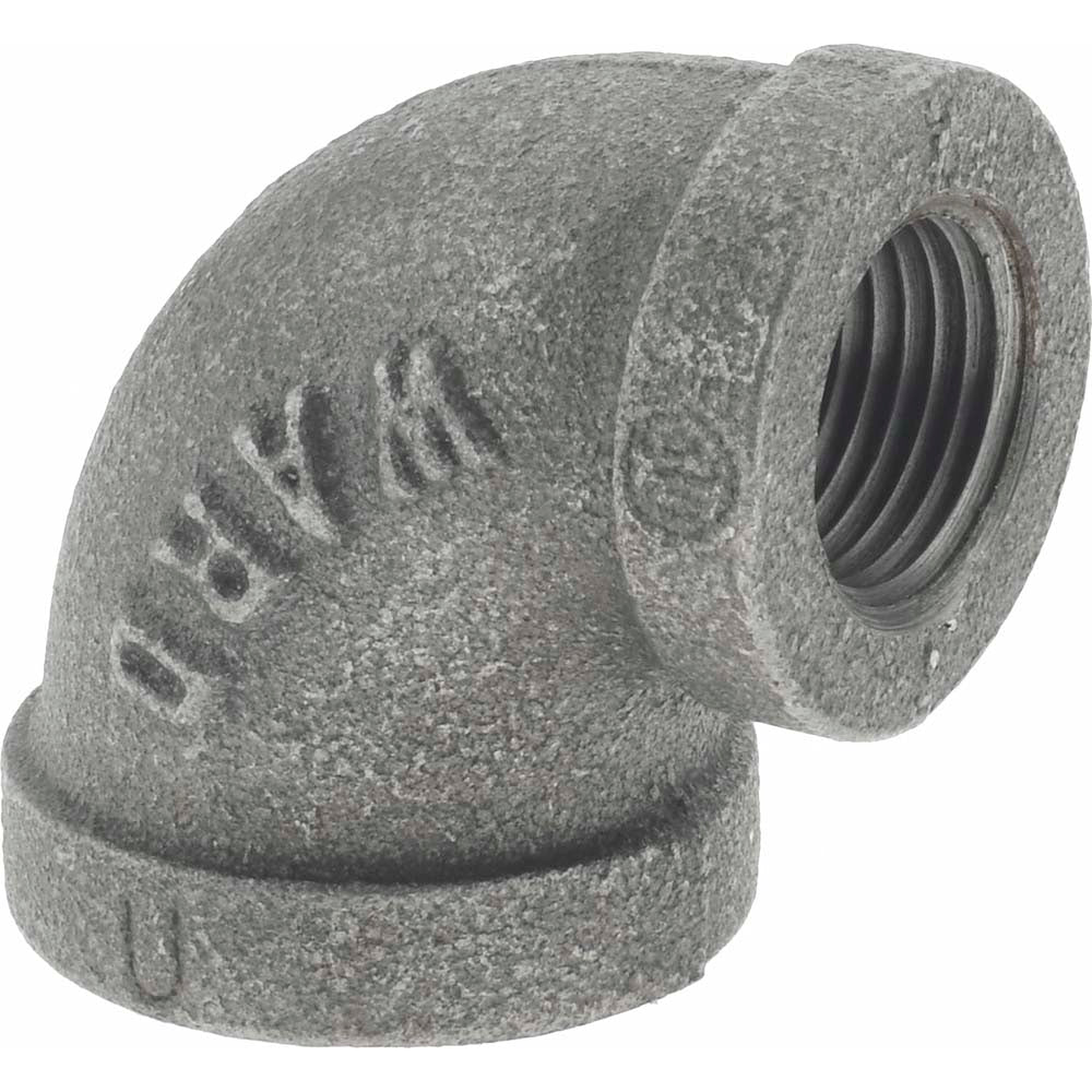 Anvil 0310007406 Black 90 deg Reducing Elbow 1/2 x 3/8", Threaded