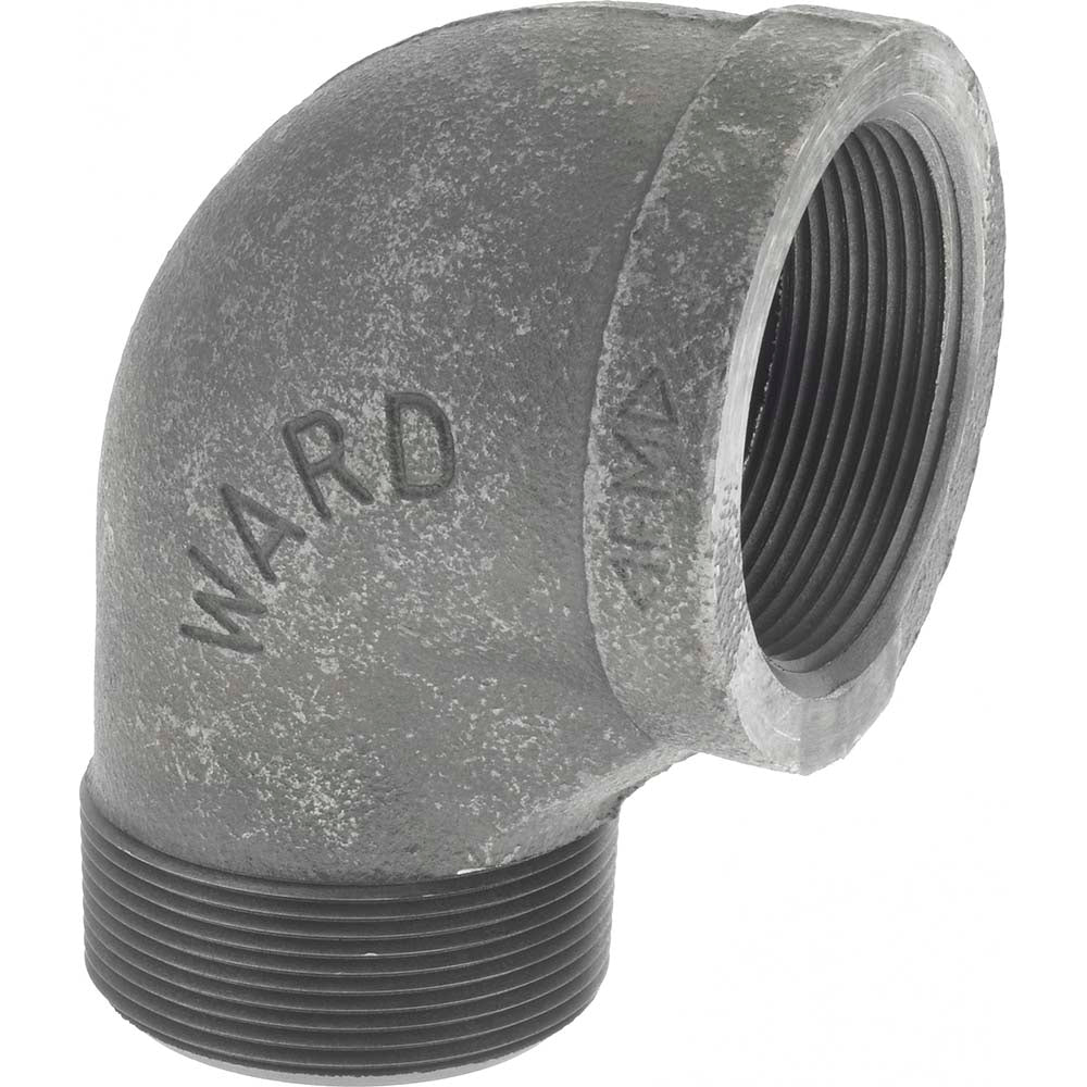 Value Collection B92 50 Black 90 ° Street Elbow 2", Threaded